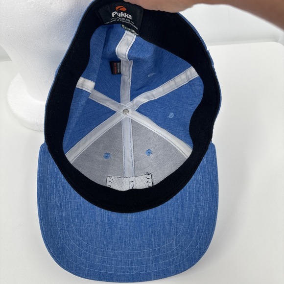 Hamilton Farms Golf Club Pukka Flex Cap Play Well Hat Blue Patch Stretch L/XL - Picture 8 of 12